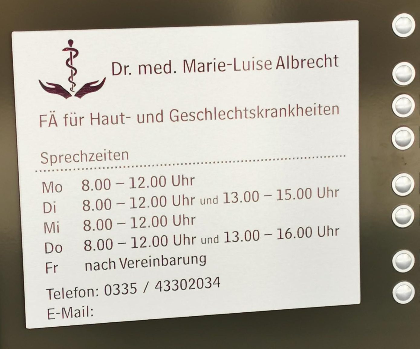 Hautarztpraxis Dr. med. Marie-Luise Albrecht – Hautarztpraxis in ...